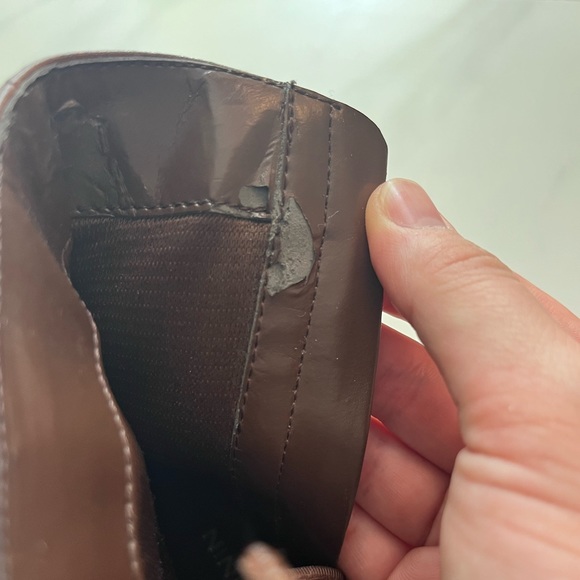 Nine West 90s Y2K Square Toe Heeled Brown Ankle Boot 7.5 - Picture 11 of 11